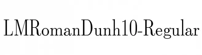 LMRomanDunh10-Regular  Free Fonts Download