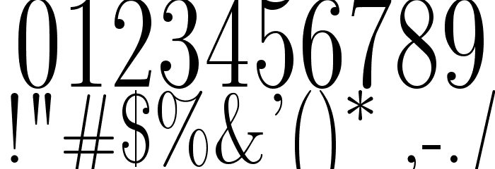 LMRomanDunh10-Regular Font OTHER CHARS
