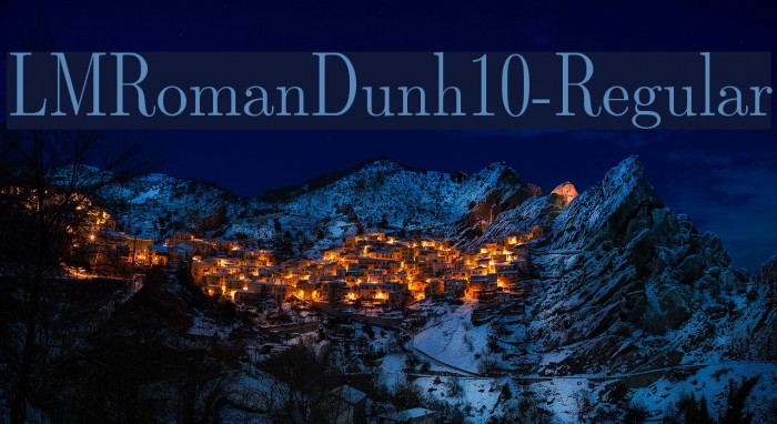 LMRomanDunh10-Regular Font examples