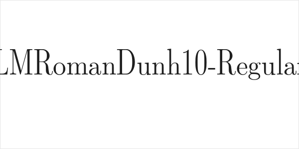 LMRomanDunh10-Regular Logo