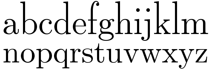 LMRomanDunh10-Regular Font LOWERCASE