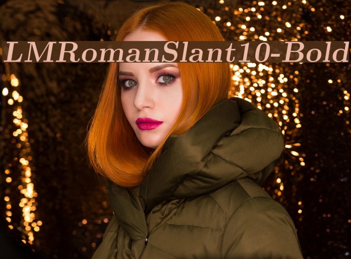 LMRomanSlant10-Bold Font examples
