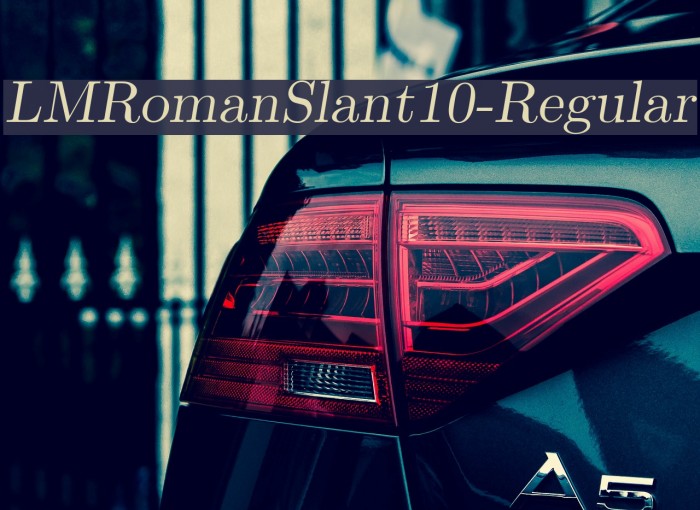 LMRomanSlant10-Regular Font examples