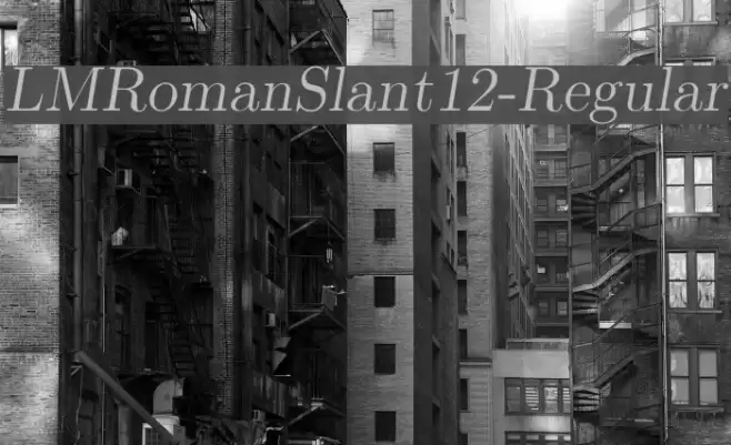 LMRomanSlant12-Regular  examples