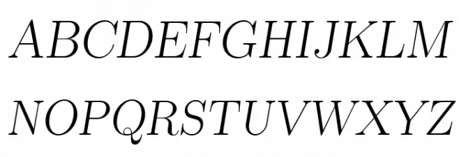 LMRomanSlant17-Regular フォント 大文字