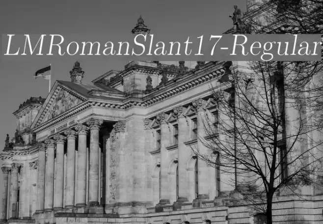 LMRomanSlant17-Regular Example 3