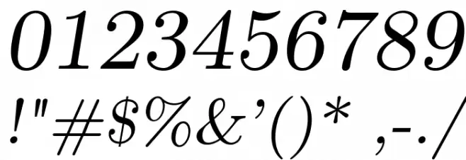 LMRomanSlant8-Regular Schriftart Anderer Schreiben