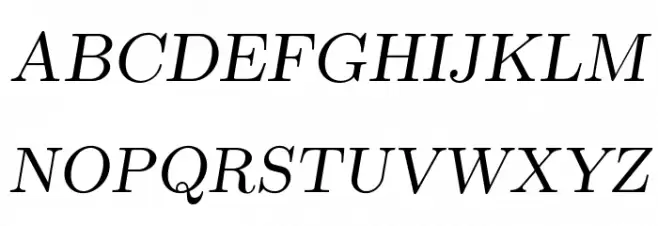 LMRomanSlant9-Regular Schriftart Groß