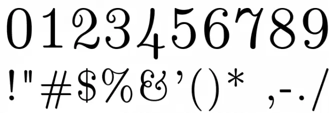 LMRomanUnsl10-Regular Font OTHER CHARS