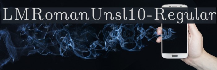LMRomanUnsl10-Regular Font examples