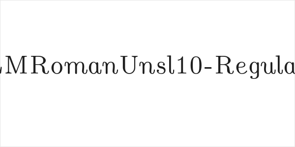LMRomanUnsl10-Regular Logo
