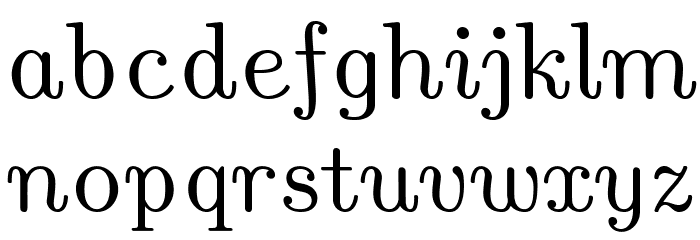 LMRomanUnsl10-Regular Font LOWERCASE