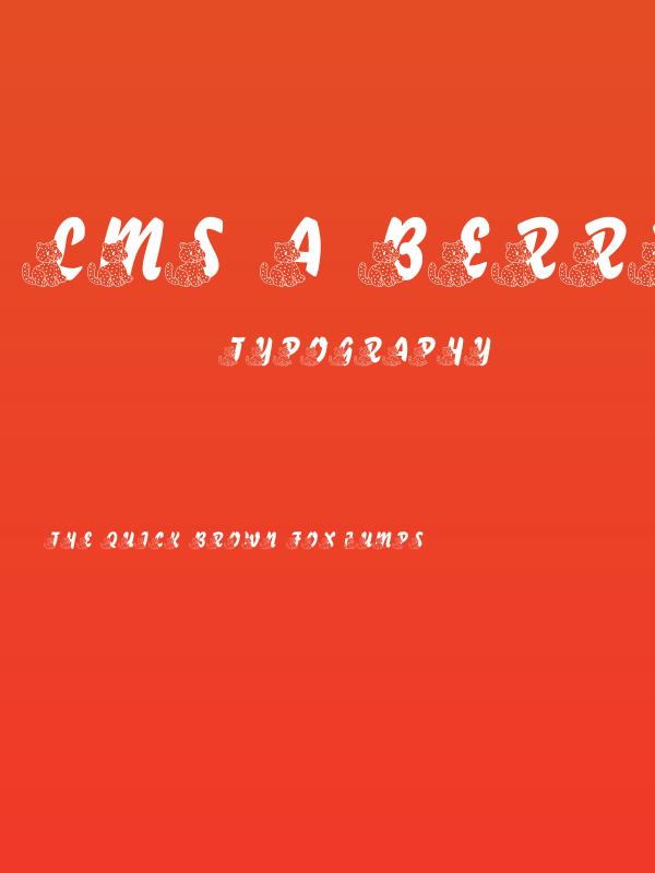 LMS A Berry Nice Cat Poster