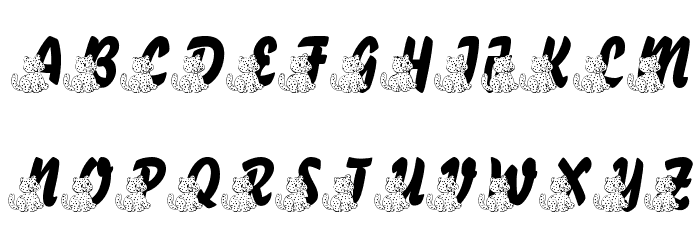LMS A Berry Nice Cat Font LOWERCASE