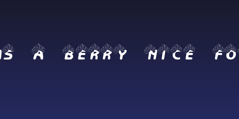 LMS A Berry Nice Font Social Header
