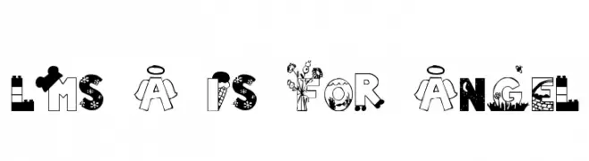 LMS A Is For Angel  font caratteri gratis