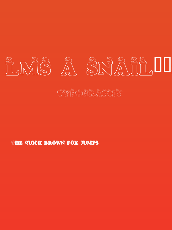 LMS A Snail's Pace Poster