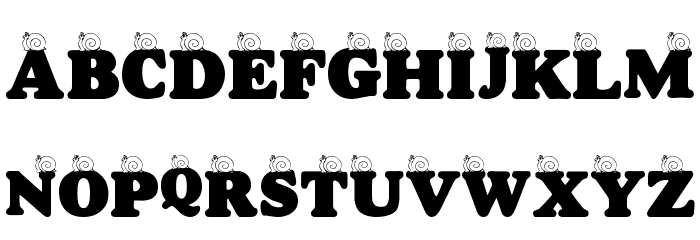 LMS A Snail's Pace Font LOWERCASE