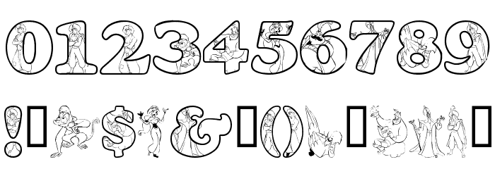 LMS A Whole New World Font OTHER CHARS