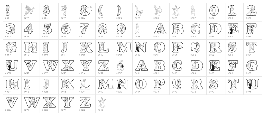 LMS A Whole New World Character Map