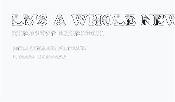 LMS A Whole New World Business Card