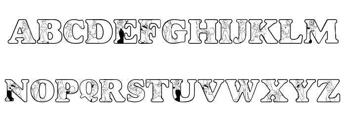 LMS A Whole New World Font LOWERCASE