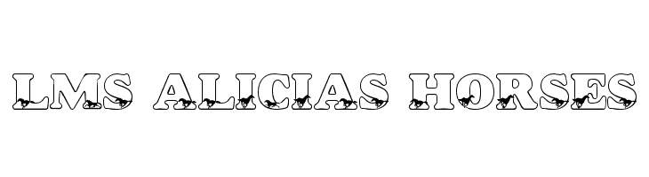 LMS Alicia's Horses  नि: शुल्क फ़ॉन्ट्स डाउनलोड