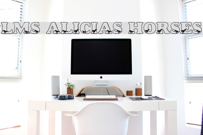 LMS Alicia's Horses Font examples