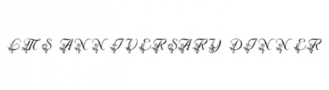 LMS Anniversary Dinner  font caratteri gratis