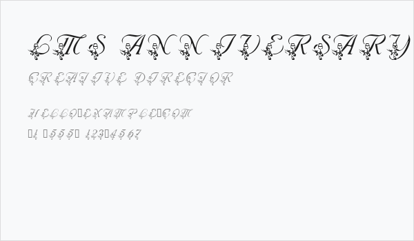 LMS Anniversary Dinner Business Card