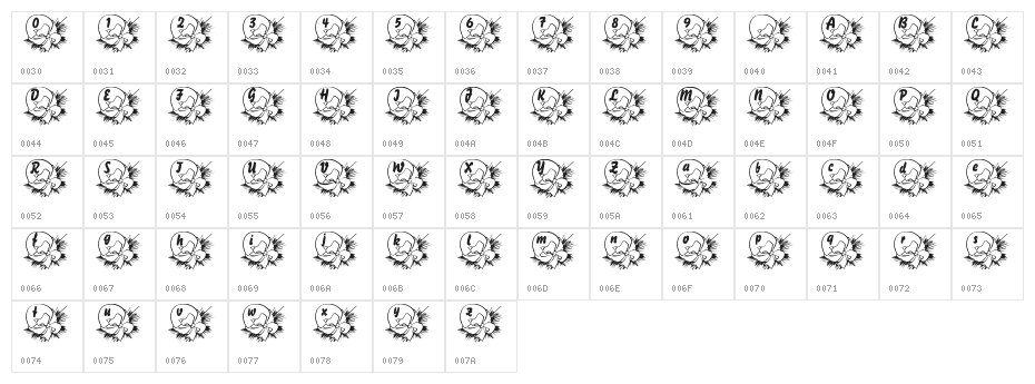 LMS Baby Egg Character Map