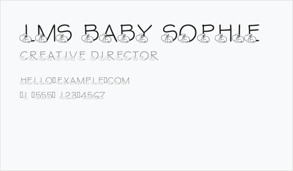 LMS Baby Sophie Business Card