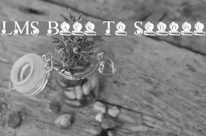 LMS Back To School Font examples