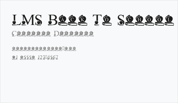 LMS Back To School Business Card