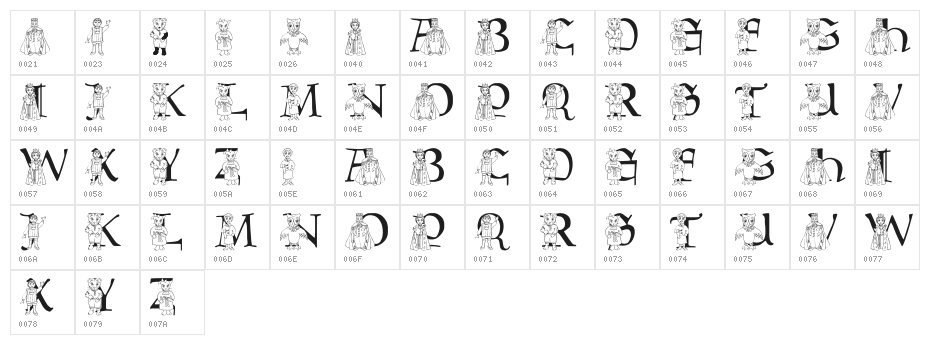 LMS Be My Neighbor Character Map