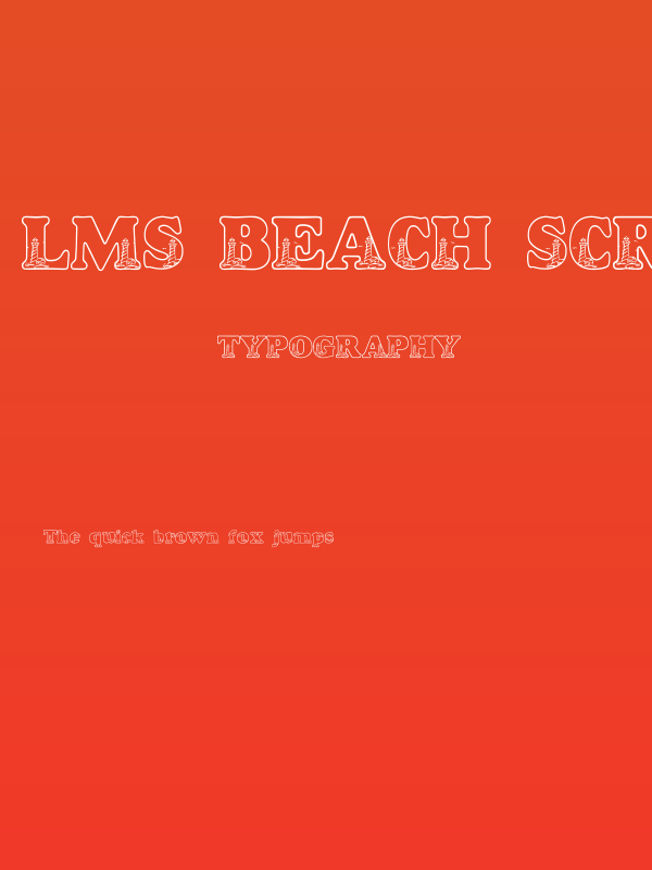 LMS Beach Scrawl Poster