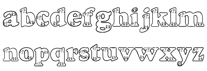LMS Beach Scrawl Font LOWERCASE