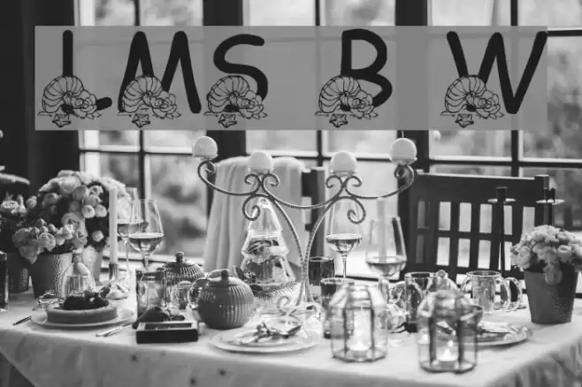 LMS Beach Wedding フォント examples