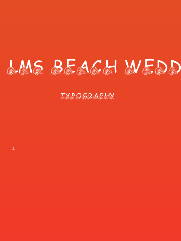 LMS Beach Wedding Poster