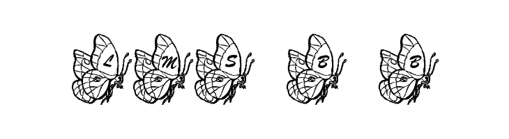 LMS Beautiful Butterfly  フリーフォントのダウンロード