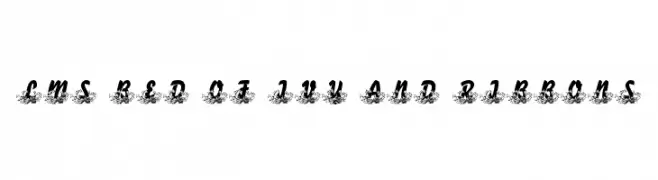 LMS Bed of Ivy and Ribbons  font caratteri gratis