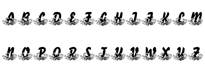 LMS Bed of Ivy and Ribbons Font OTHER CHARS