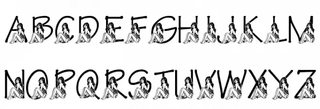 LMS Betty and Veronica Schriftart Kleinbuchstaben