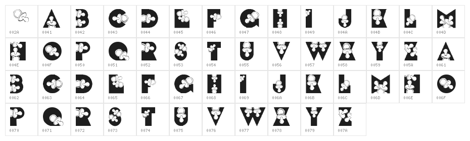 LMS Binky Baby Character Map