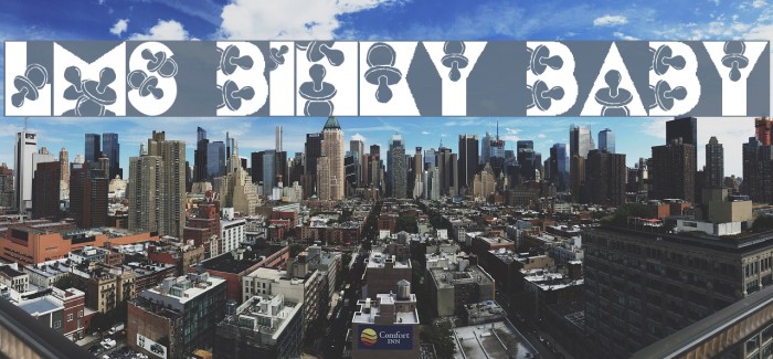 LMS Binky Baby Font examples