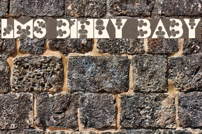 LMS Binky Baby Font examples