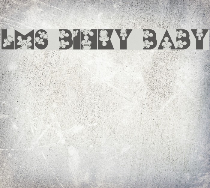 LMS Binky Baby Font examples