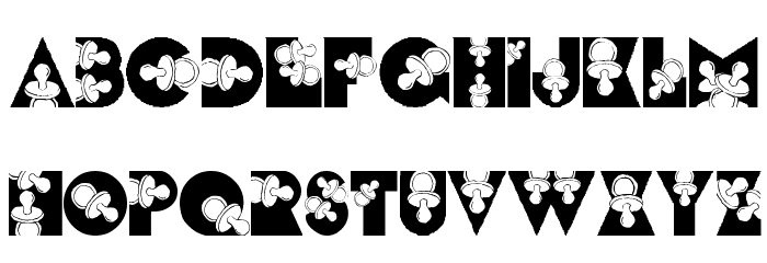 LMS Binky Baby Font LOWERCASE