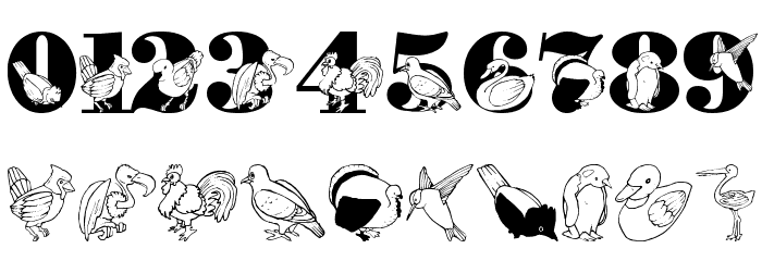 LMS Bird Watching Font OTHER CHARS