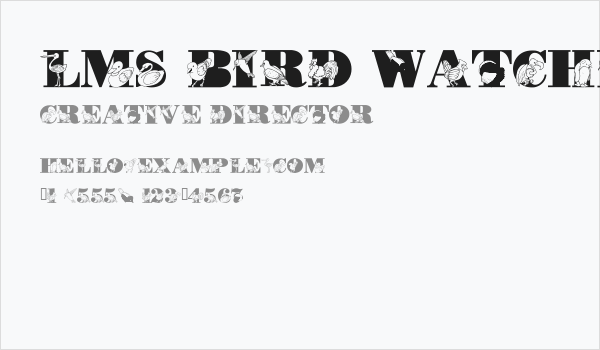 LMS Bird Watching Business Card